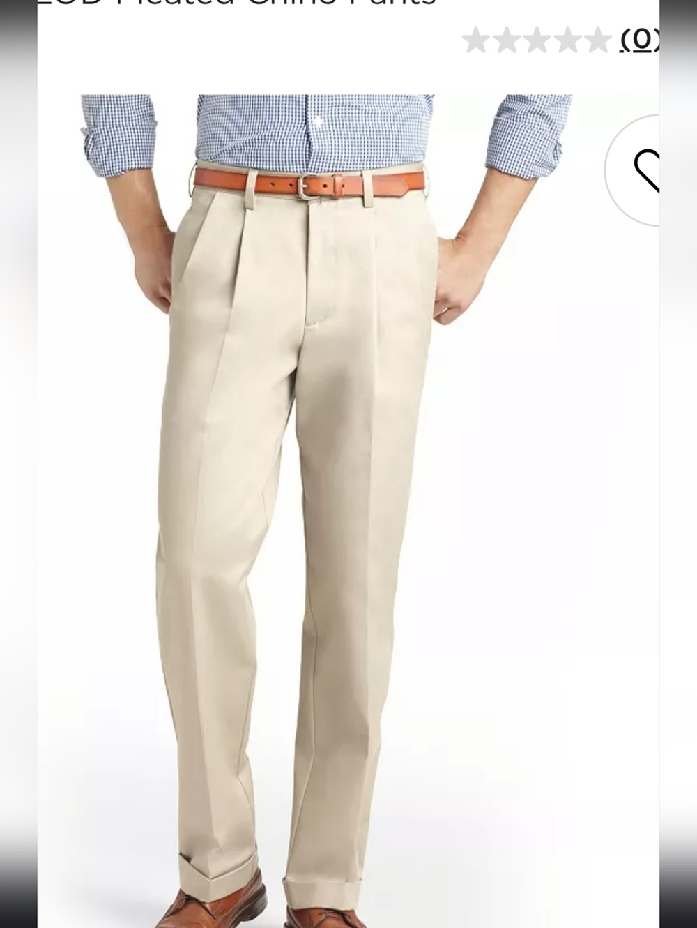 City Streets pants beige size 36/32 4 pockets belt loops machine washable